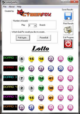 lottery numbers software free downloads