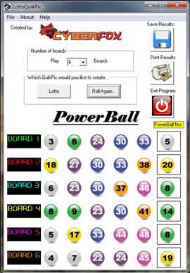 lottery numbers software free downloads